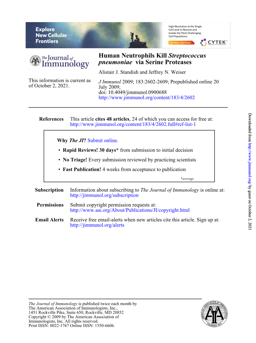 Via Serine Proteases Pneumoniae Streptococcus Human Neutrophils Kill