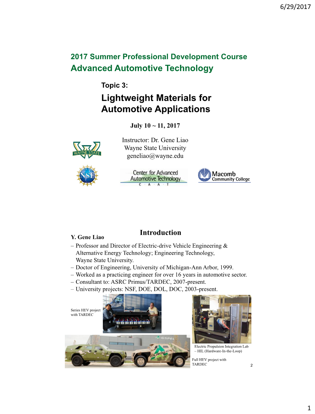 Lightweight Materials for Automotive Applications