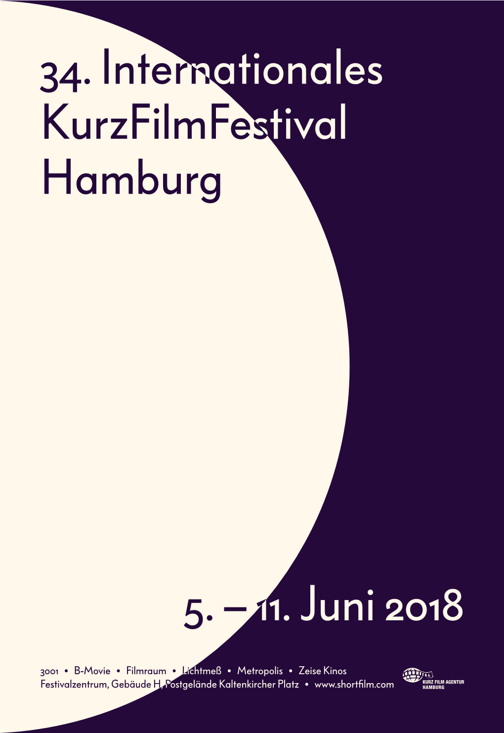 34. Internationales Kurzfilmfestival Hamburg 5. – 11. Juni 2018