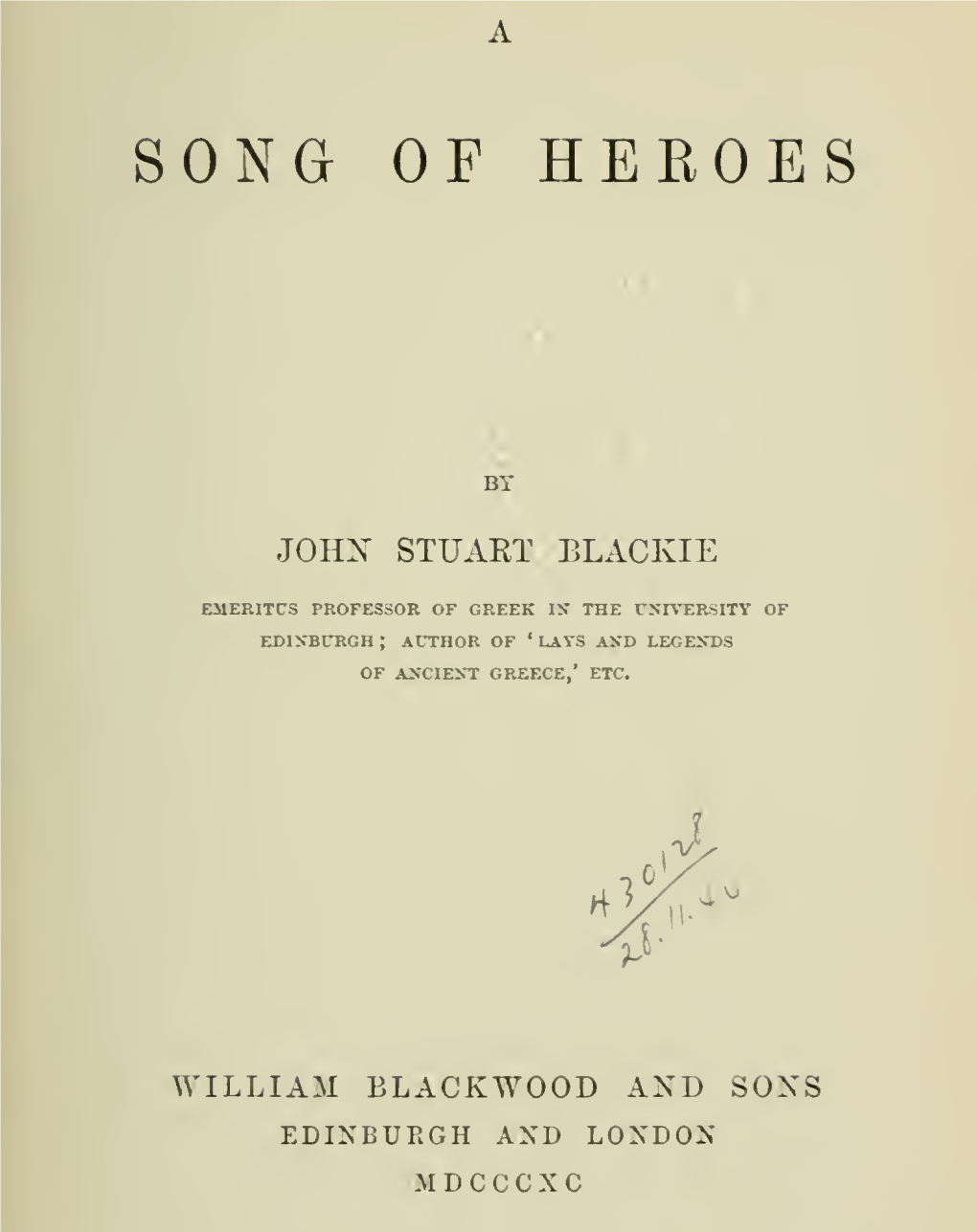 A Song of Heroes