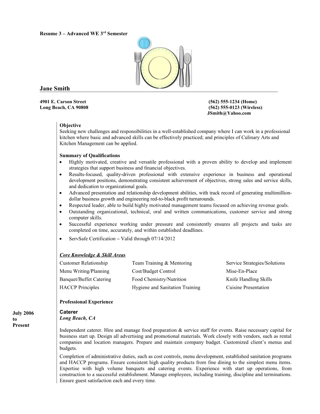 Resume 3 Advanced WE 3Rd Semester