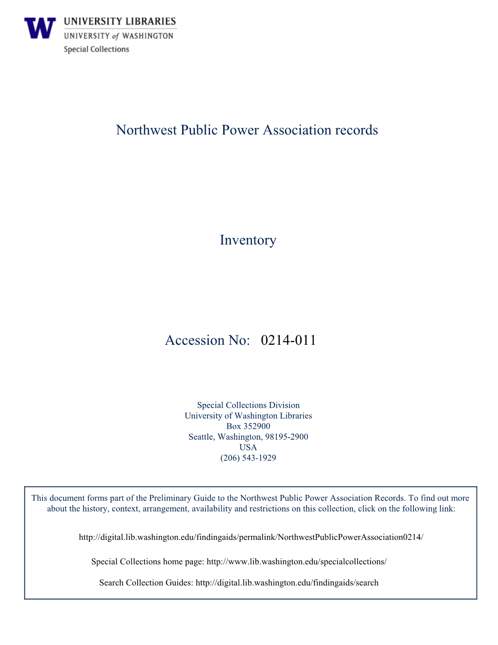 0214-011 Northwest Public Power