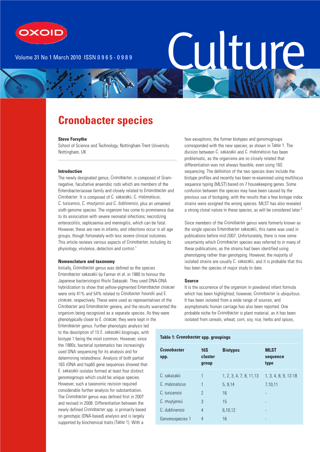 Cronobacter Species