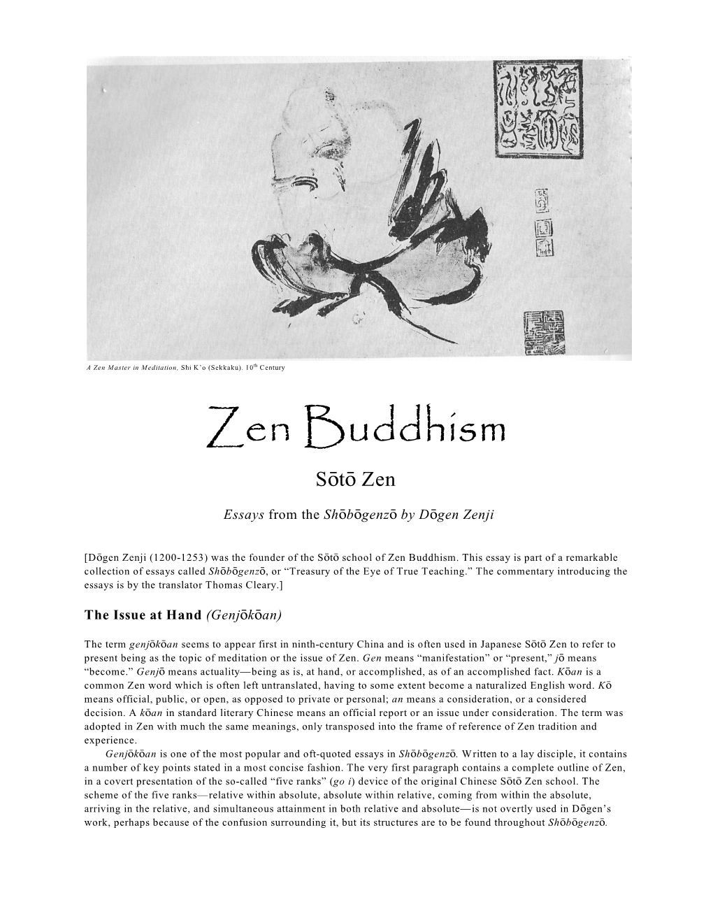 Zen Buddhism