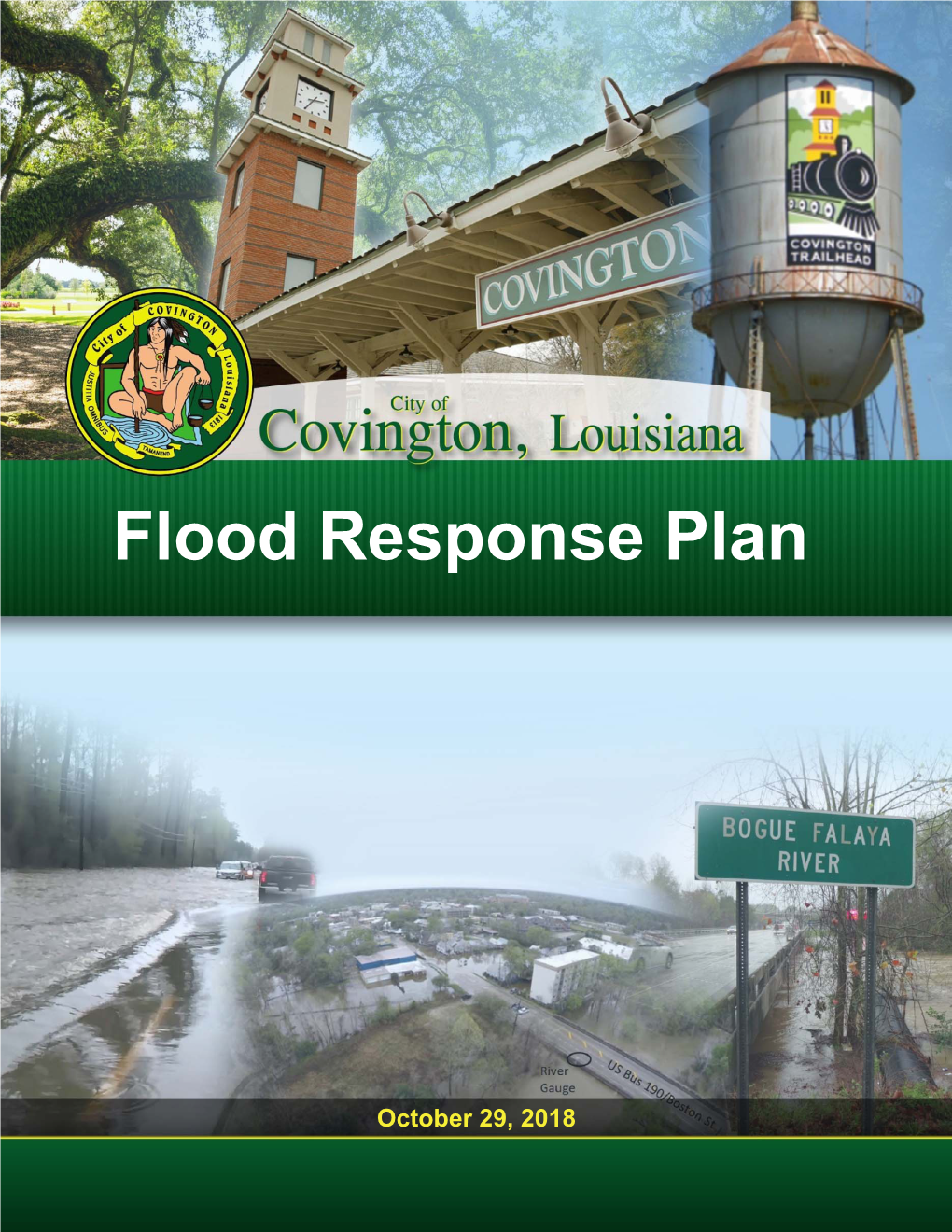 Covington Flood Response Plan with Resolution