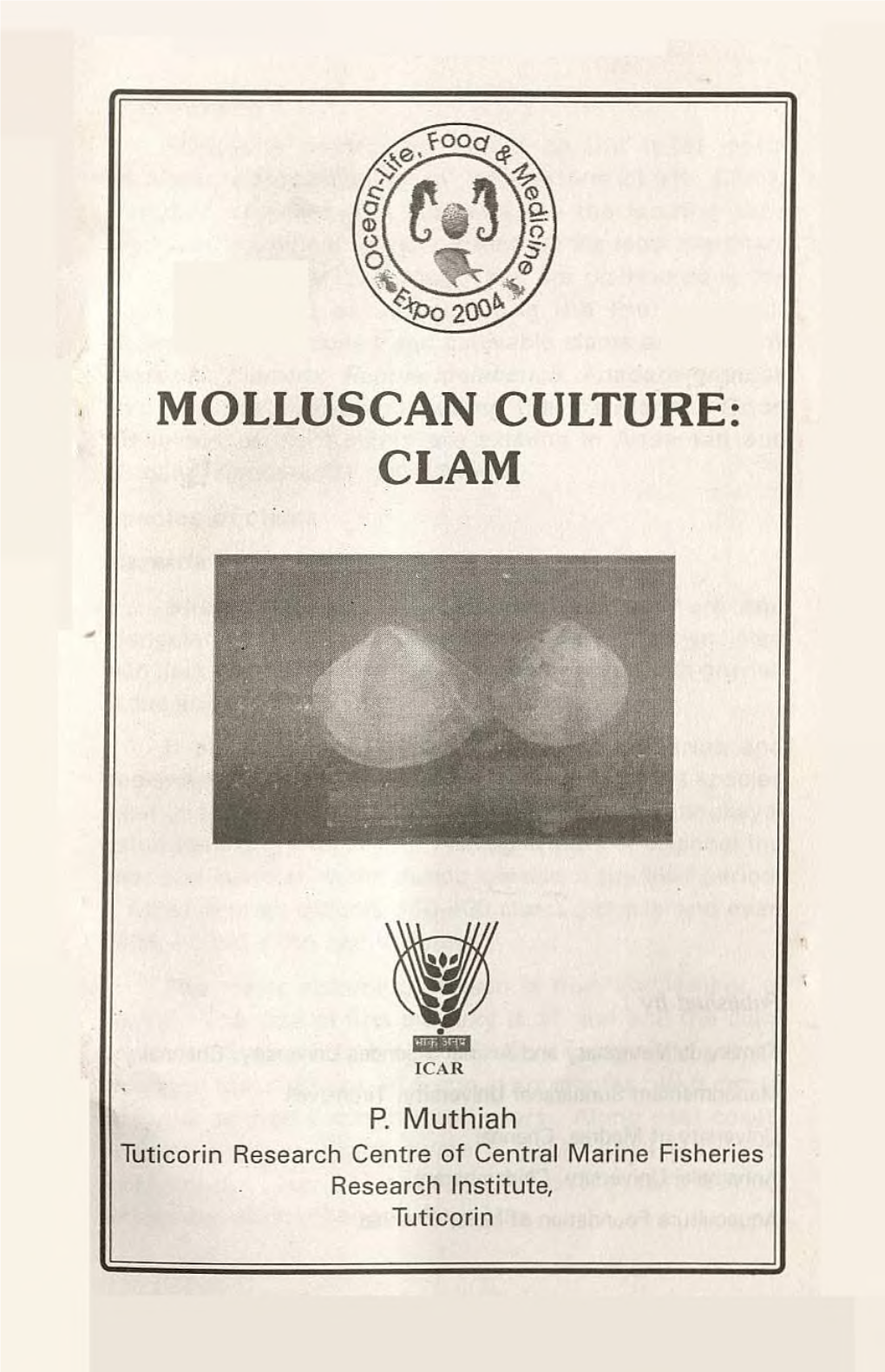 Molluscan Culture Clam