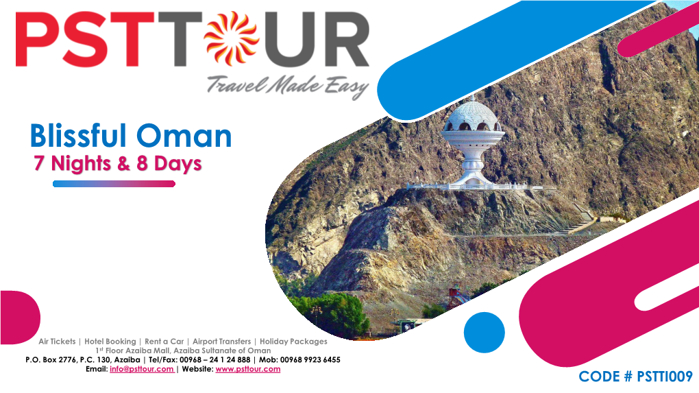 Blissful Oman 7 Nights & 8 Days