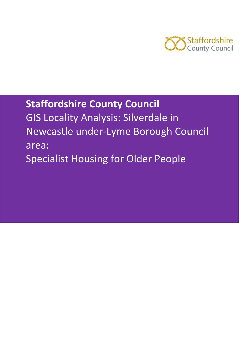 Silverdale in Newcastle Under-Lyme Borough Council Area