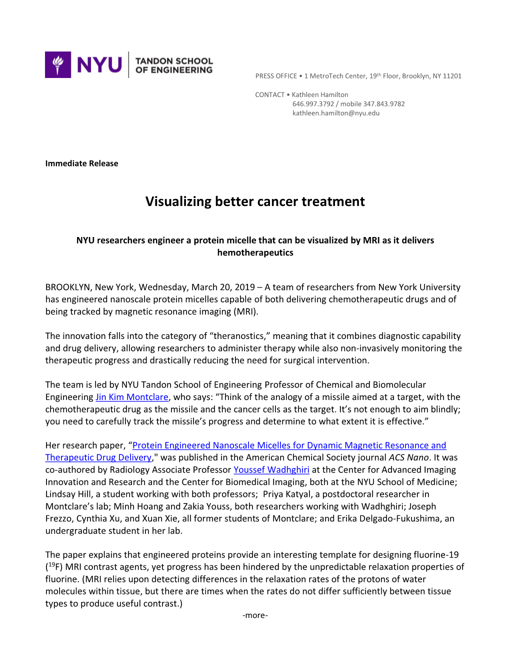 Visualizing Better Cancer Treatment