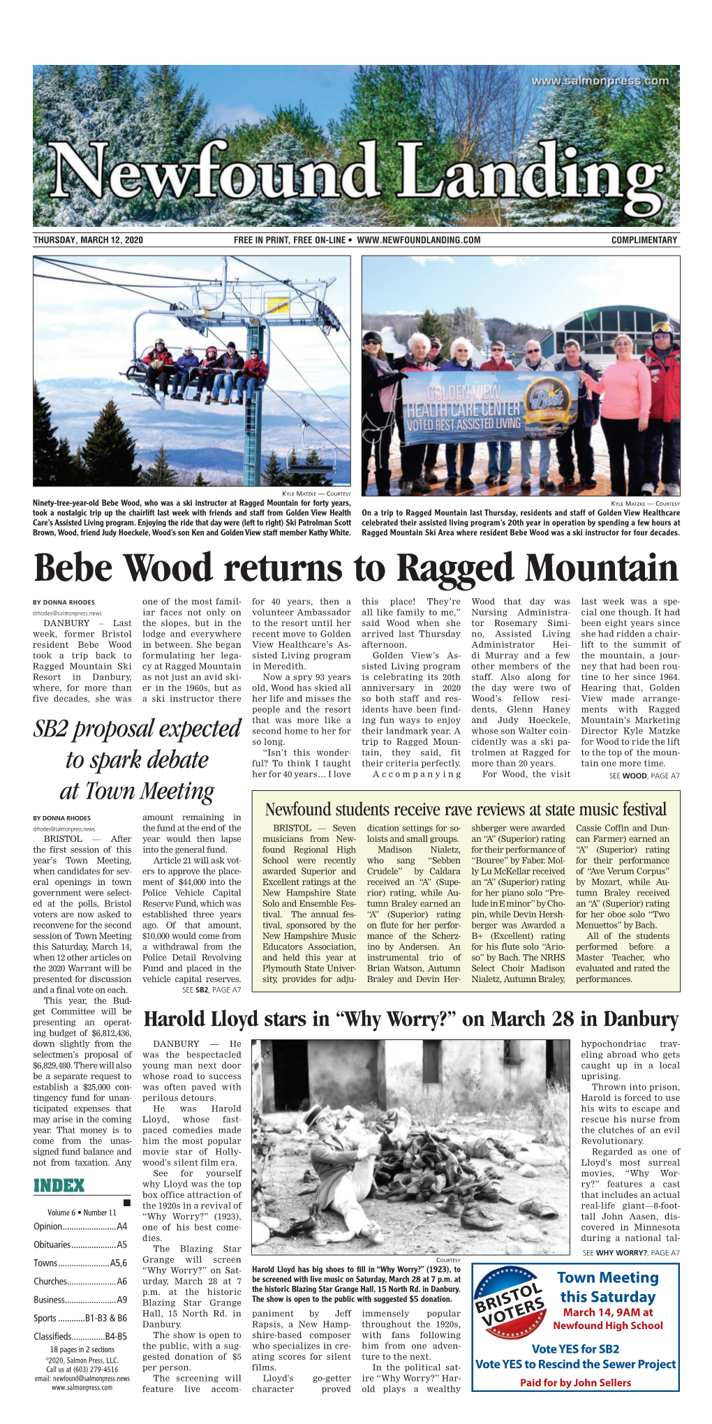 Bebe Wood Returns to Ragged Mountain