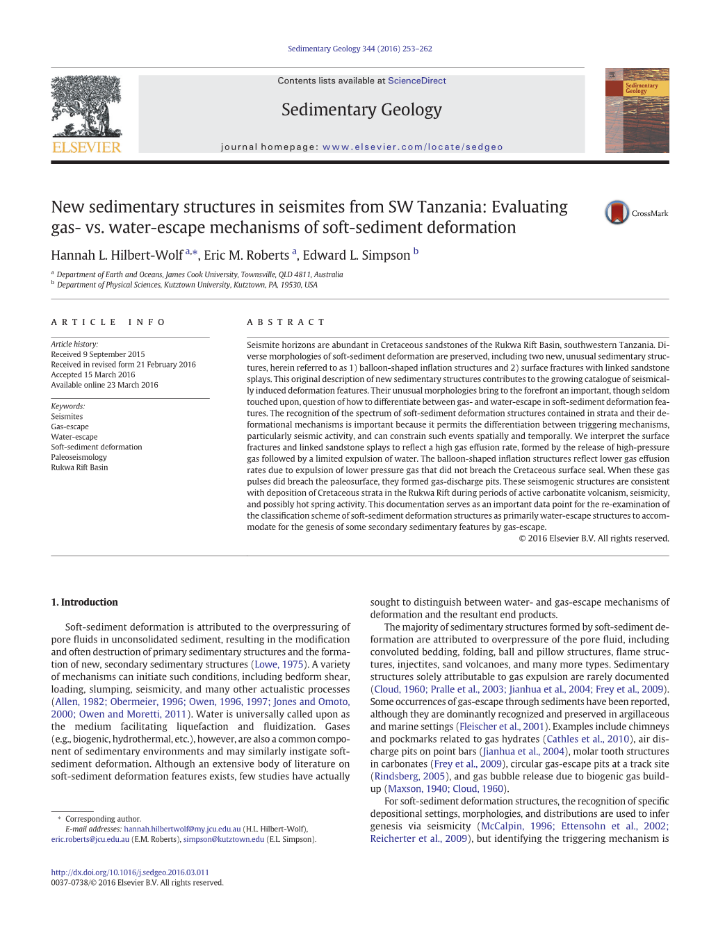 Vs. Water-Escape Mechanisms of Soft-Sediment Deformation