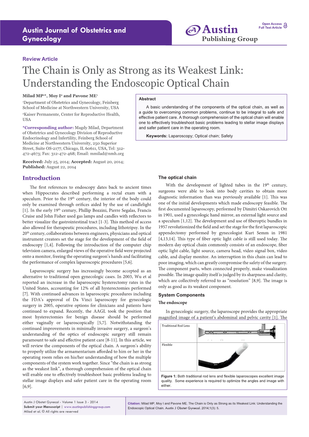Understanding the Endoscopic Optical Chain