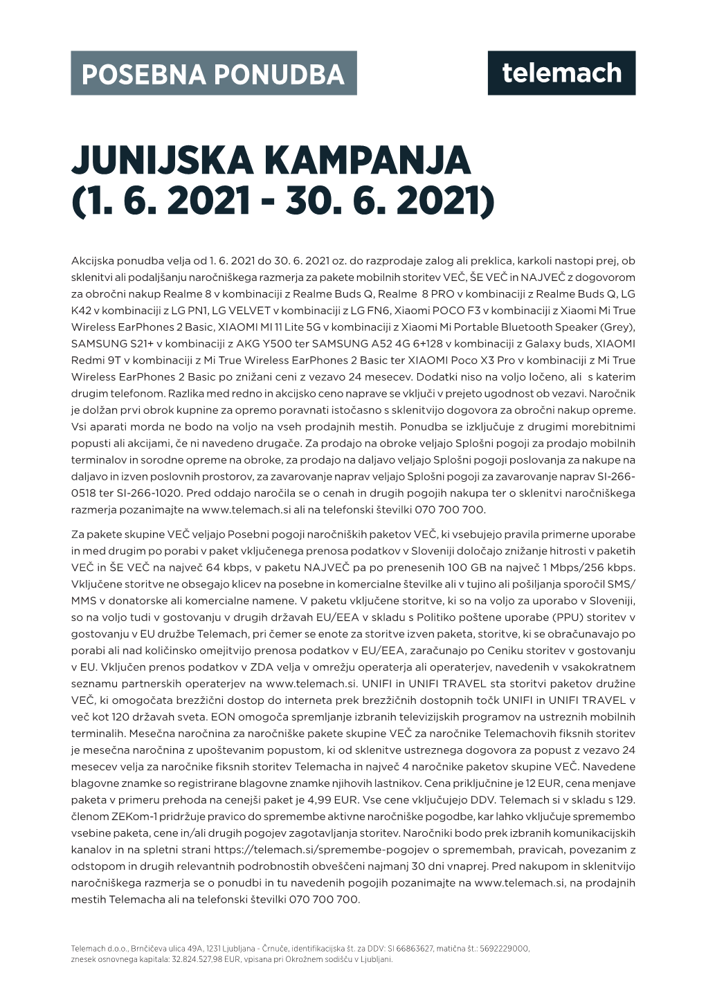 Junijska Kampanja (1. 6. 2021 - 30