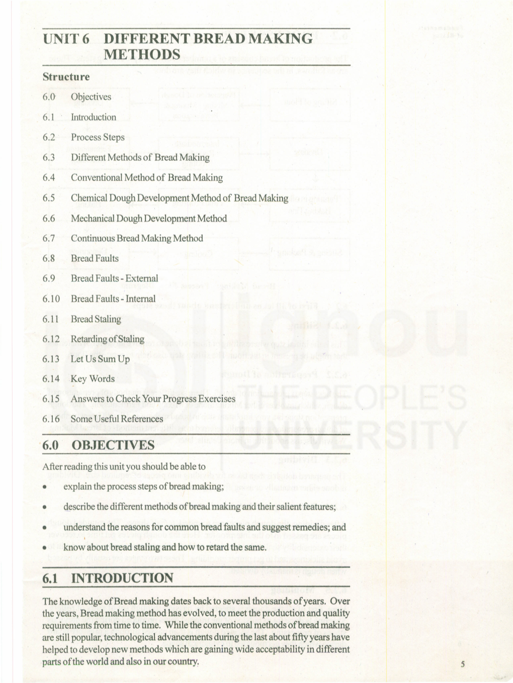 Tinit 6 DIFFERENT BREAD MAKING METHODS Structure