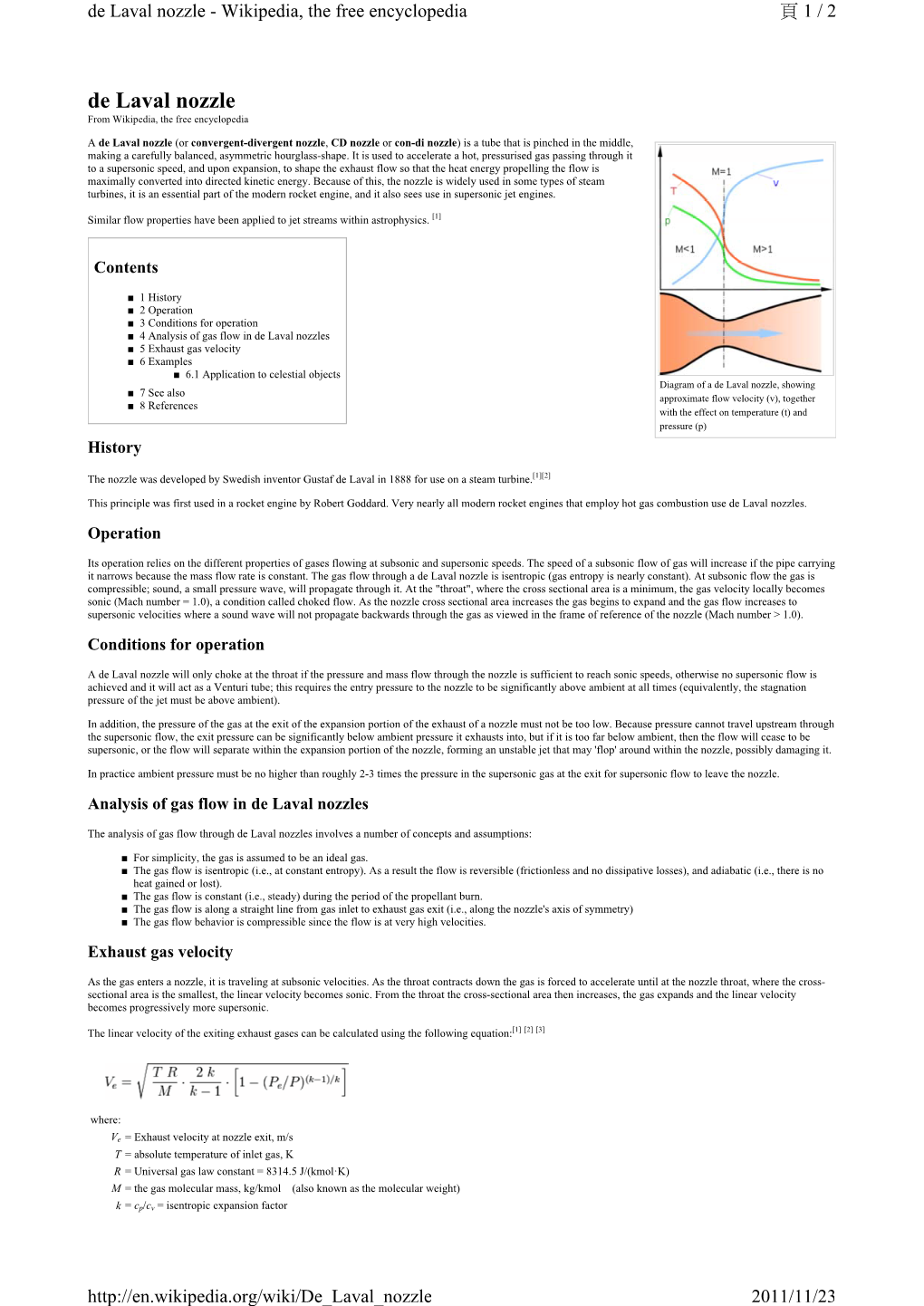 De Laval Nozzle - Wikipedia, the Free Encyclopedia 頁 1 / 2