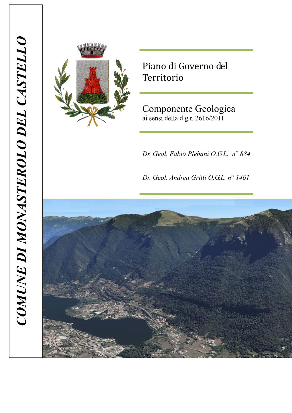 Piano Di Governo Del Territorio Comune Di Monasterolo Del Castello (Bg)