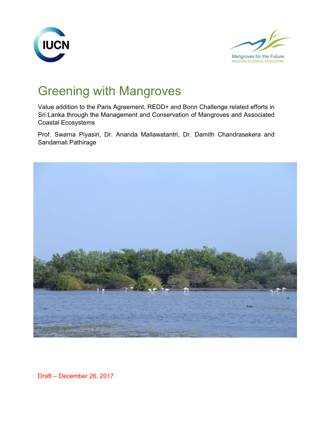 Greening with Mangroves by IUCN Sri