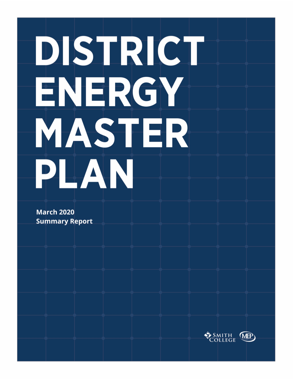 Smith District Energy Master Plan March 2020 Summary Report