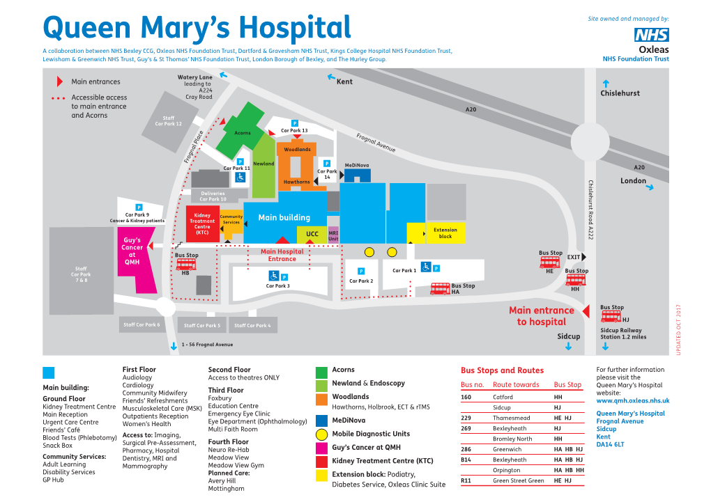 Oxleas Queen Marys Site Map