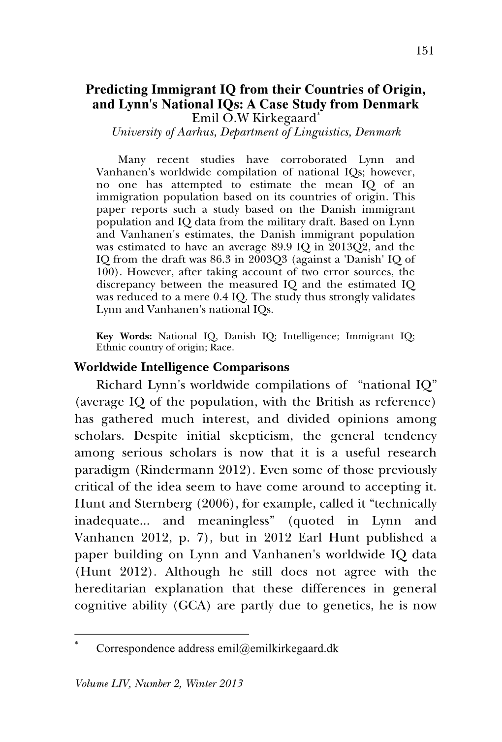 Predicting Immigrant IQ from Their Countries of Origin, and Lynn's