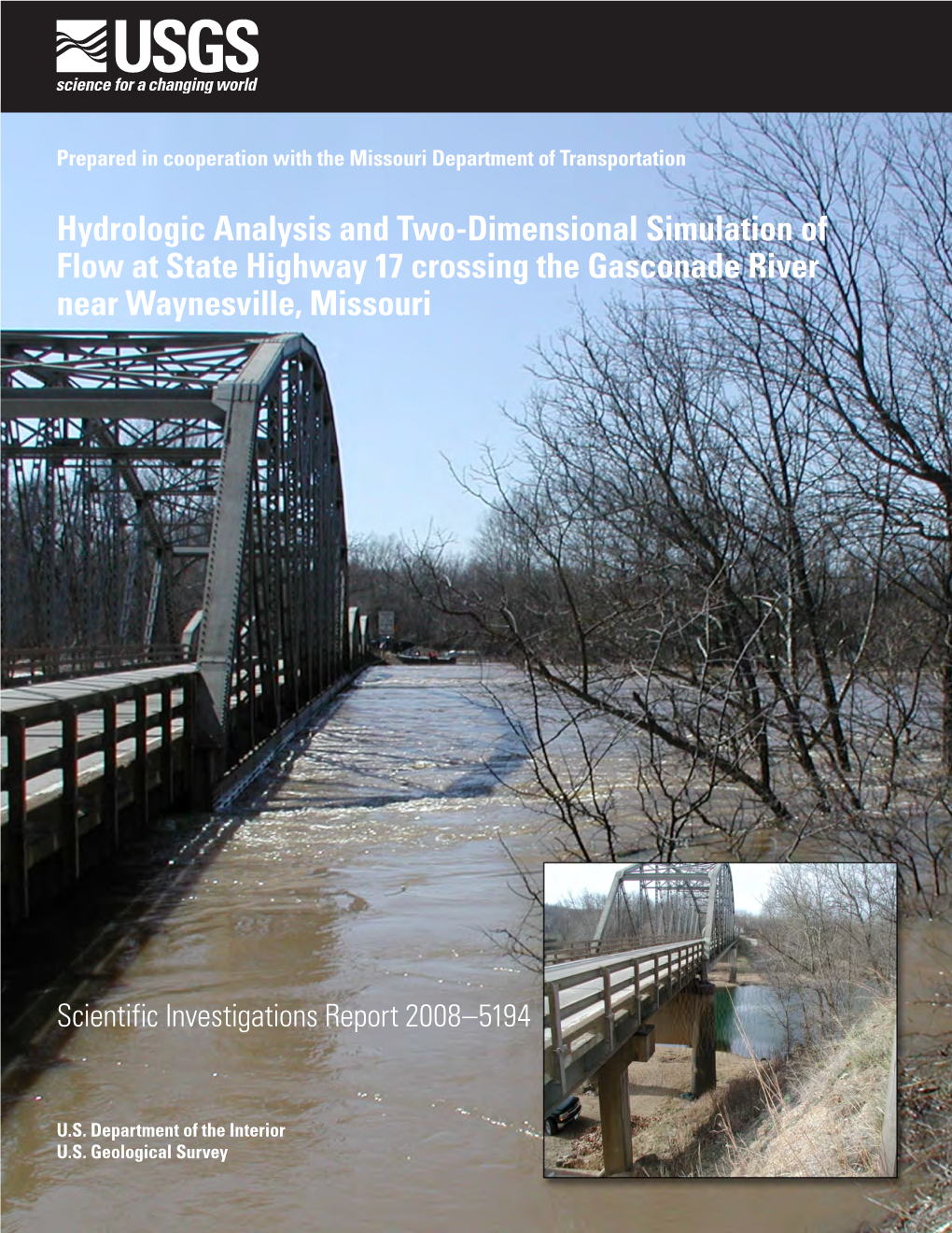 Hydrologic Analysis and Two-Dimensional Simulation of Flow at State Highway 17 Crossing the Gasconade River Near Waynesville, Missouri