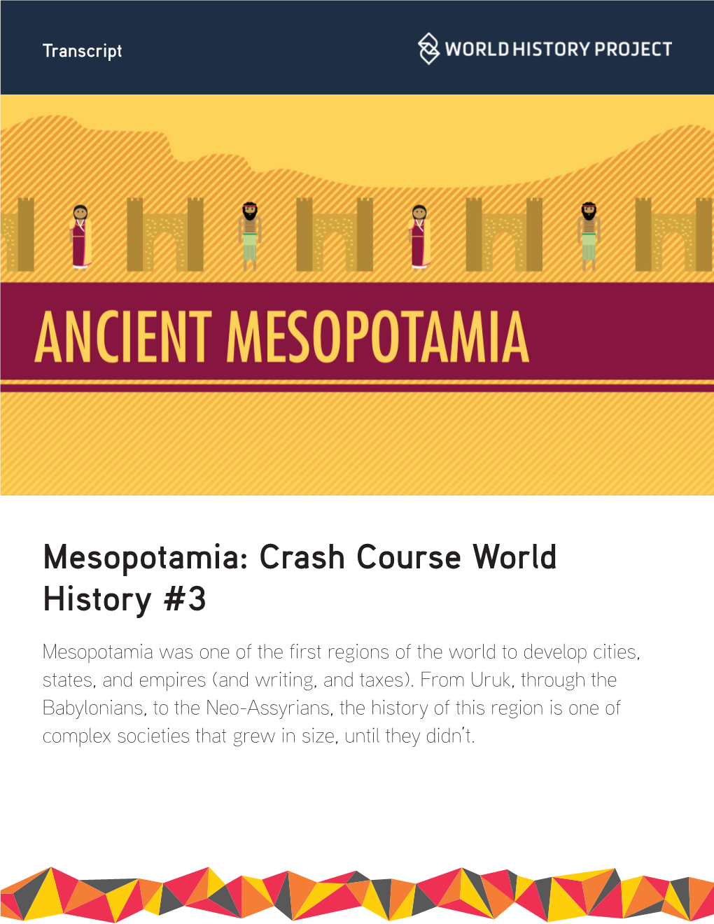 Mesopotamia: Crash Course World History #3