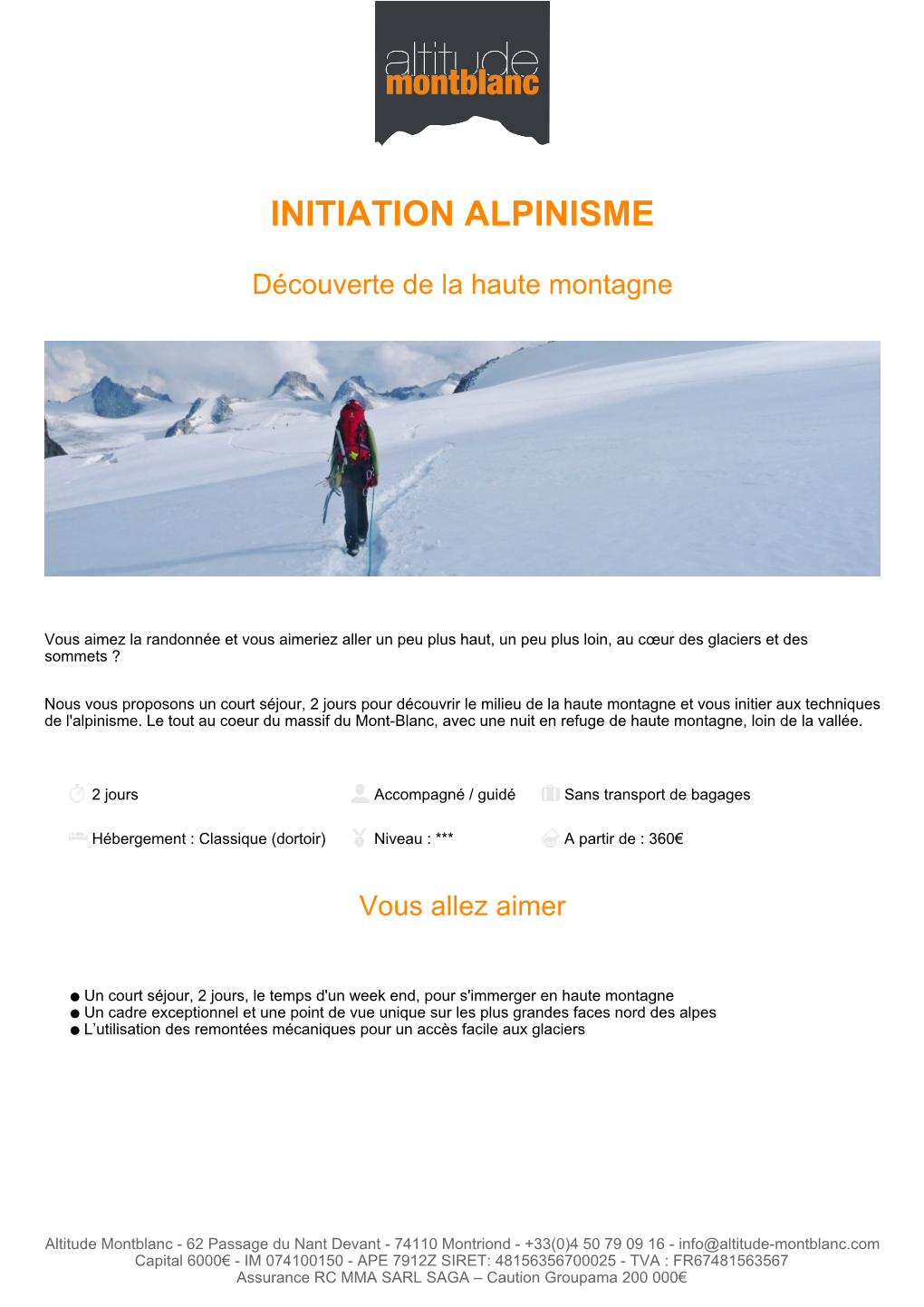 Initiation Alpinisme