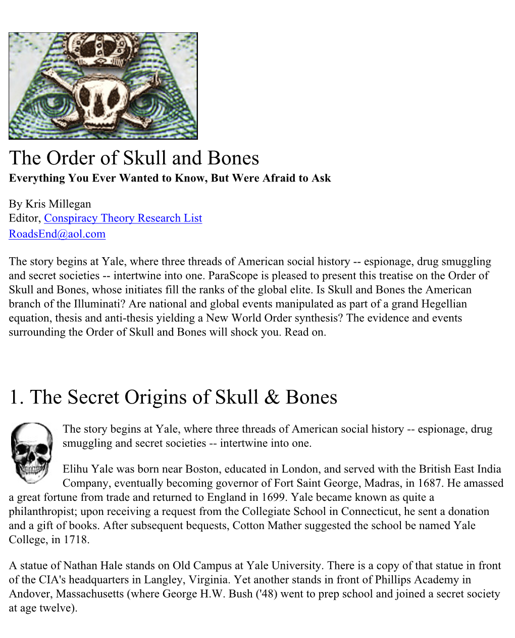 Skull and Bones Everything You Ever Wanted to Know, but Were Afraid to Ask