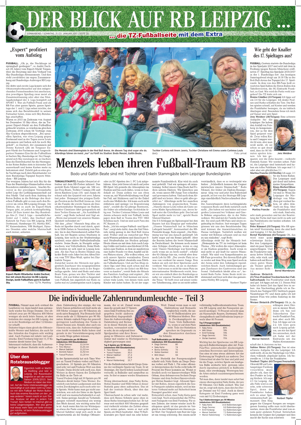Menzels Leben Ihren Fußball-Traum RB Ben Ein Tolles Publikum