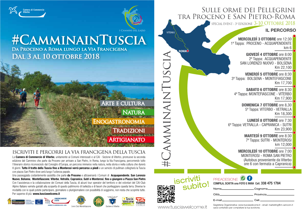 Cammina in Tuscia 2018 Locandina.Pdf