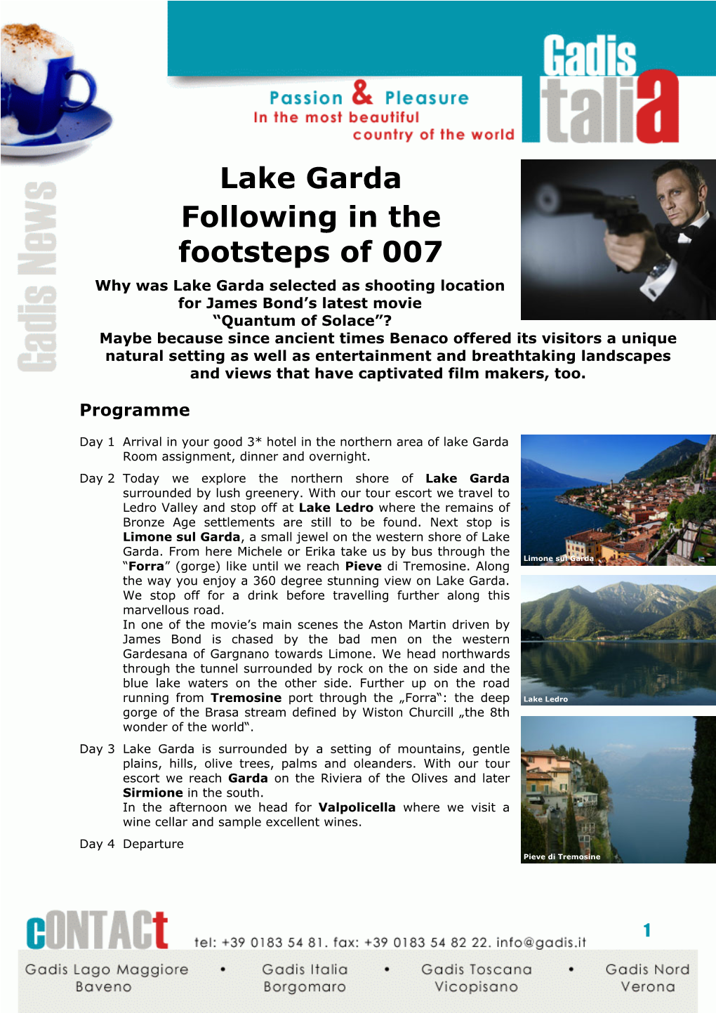 Lake Garda Following in the Footsteps of 007