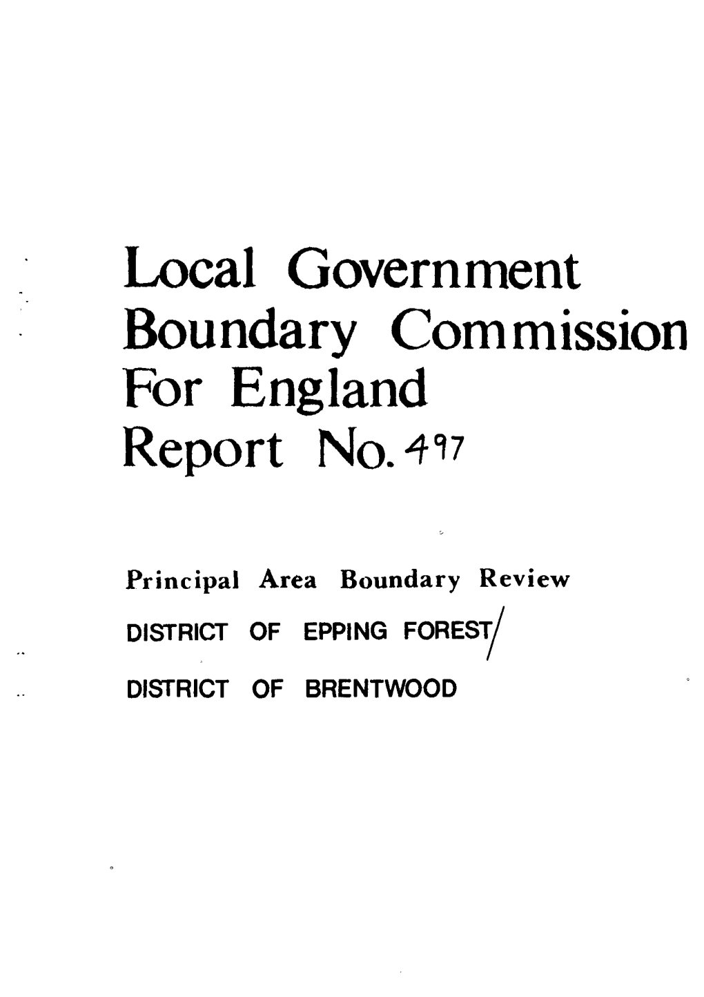 Epping Forest/Brentwood Boundary Were