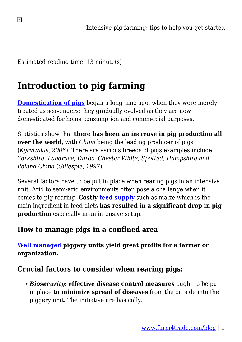Intensive Pig Farming: Tips to Help You Get Started