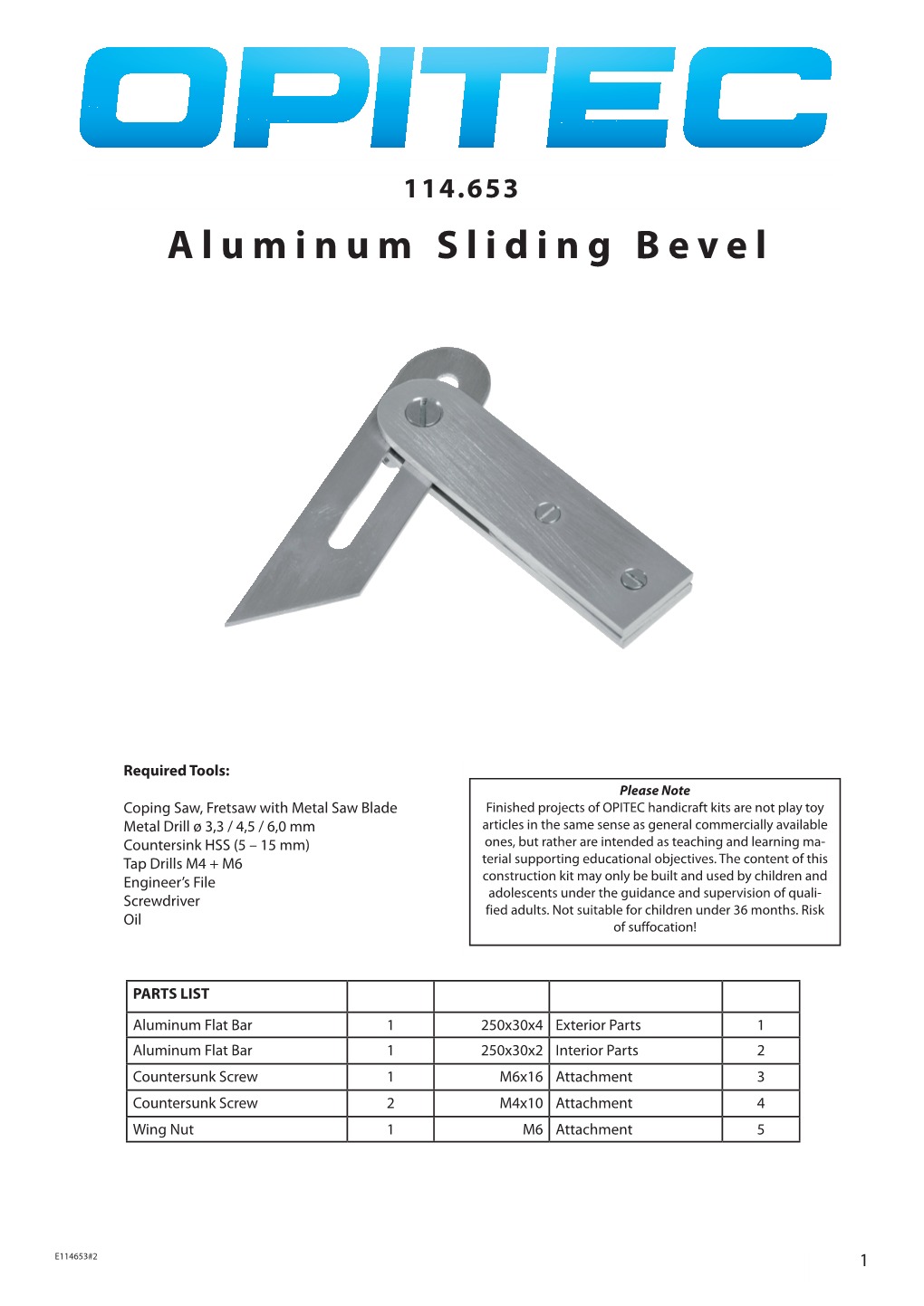 Aluminum Sliding Bevel