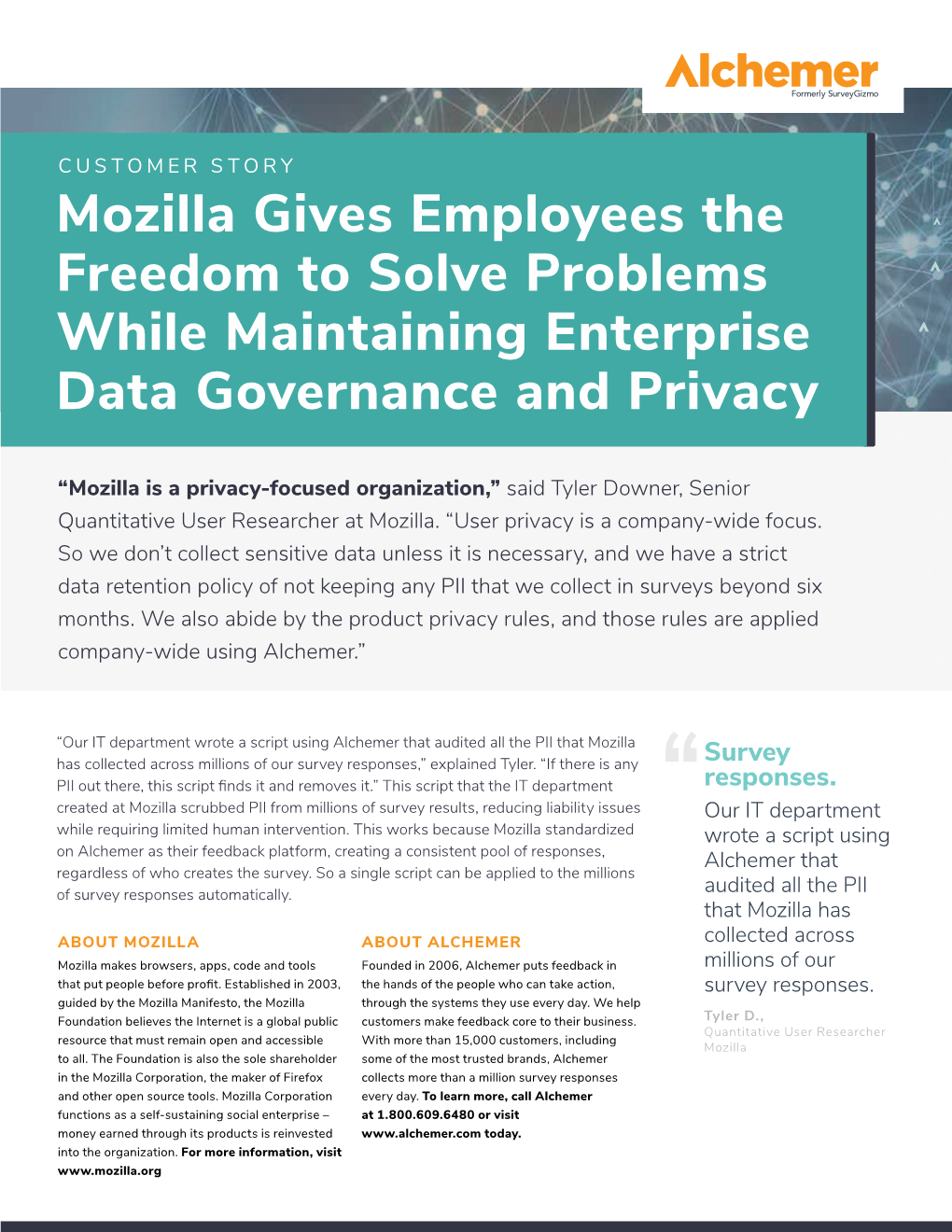 Mozilla Gives Employees the Freedom to Solve Problems While Maintaining Enterprise Data Governance and Privacy