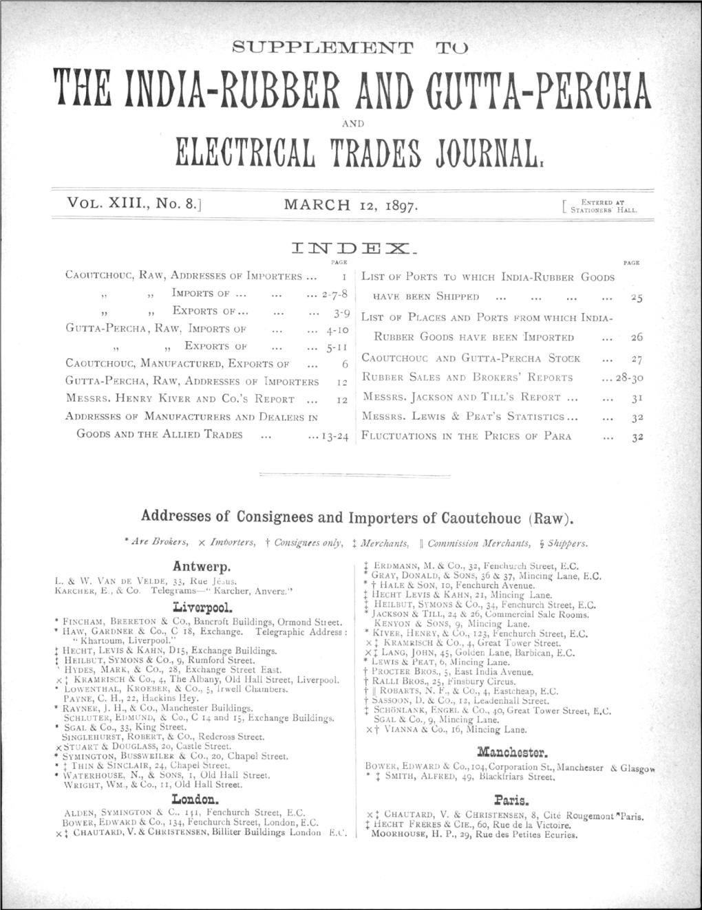 THE INDIA-RUBBER and (Lutta-PERCHA and KLKCTRICAL TRADES JOURRAL