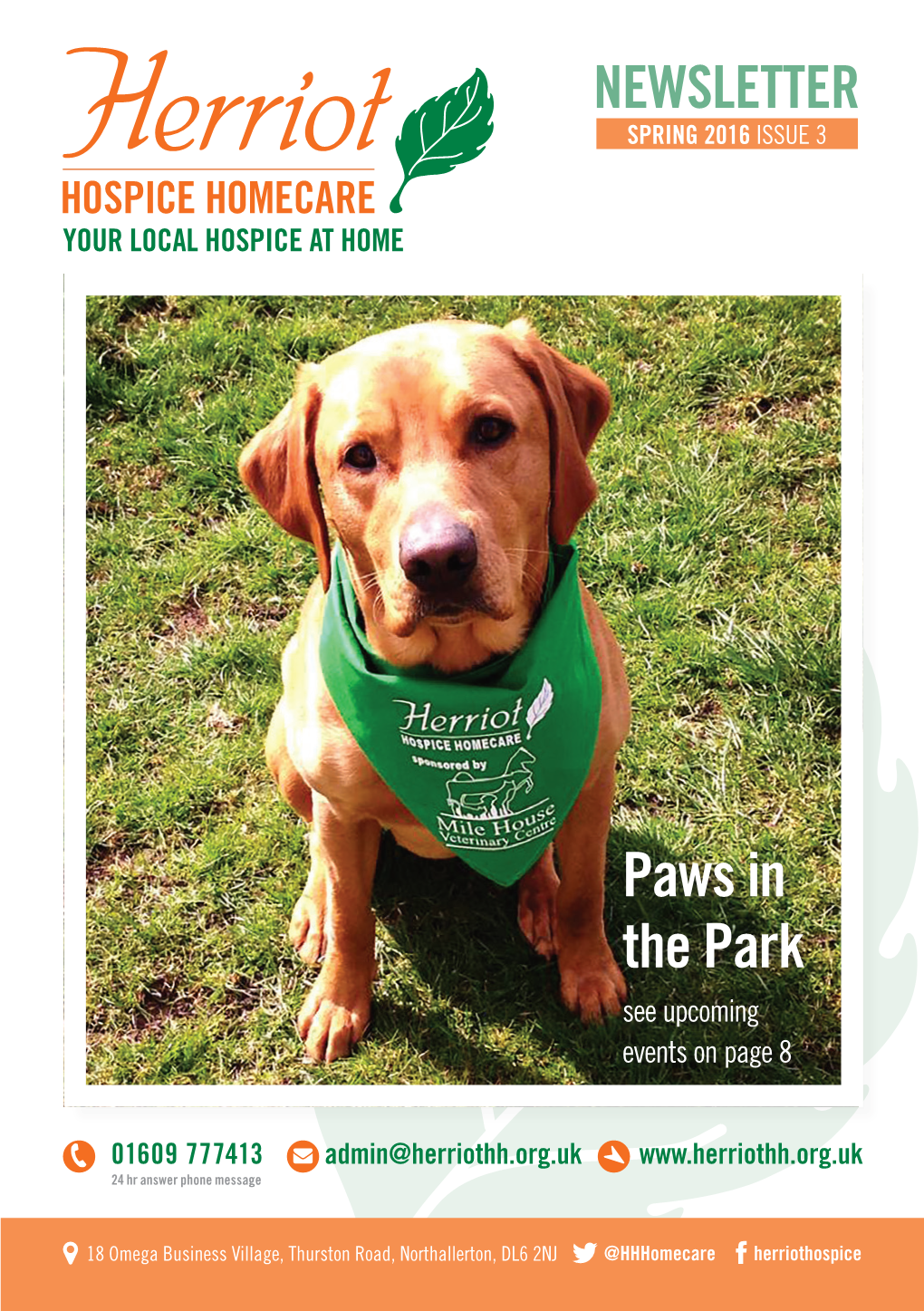 Paws in the Park See Upcoming Events on Page 8