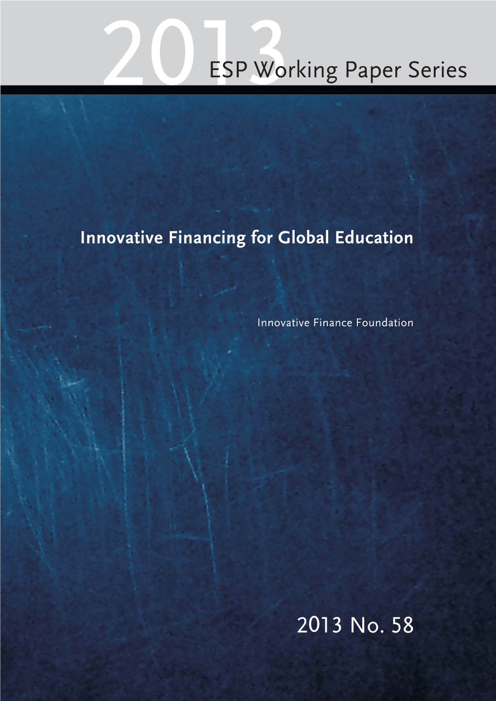 Innovative Financing for Global Education