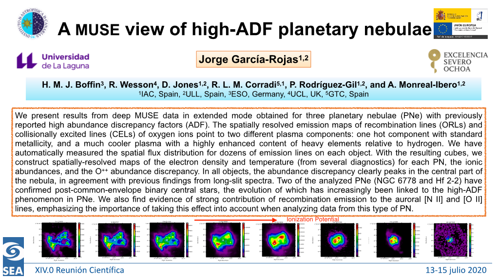A MUSE View of High-ADF Planetary Nebulae AYA2017-83383-P