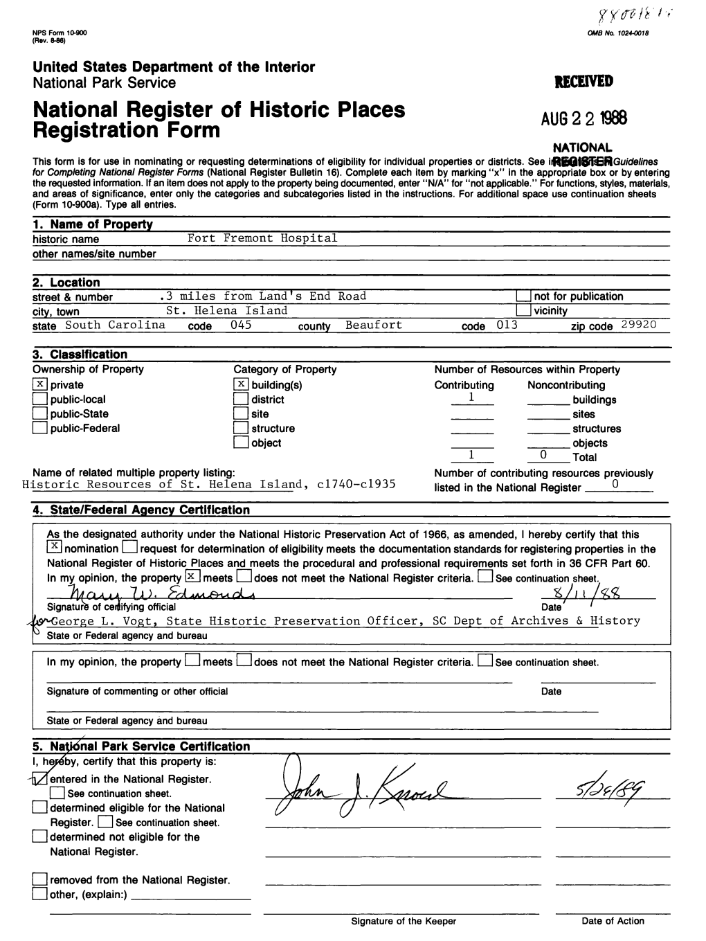 National Register of Historic Places Registration Form