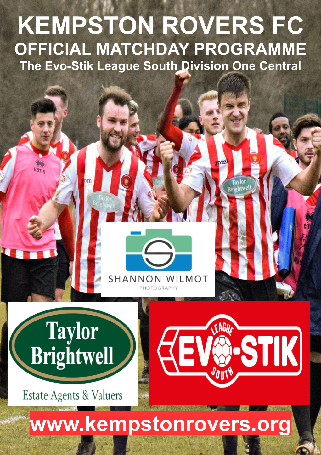 KEMPSTON ROVERS FC OFFICIAL MATCHDAY PROGRAMME the Evo-Stik League South Division One Central