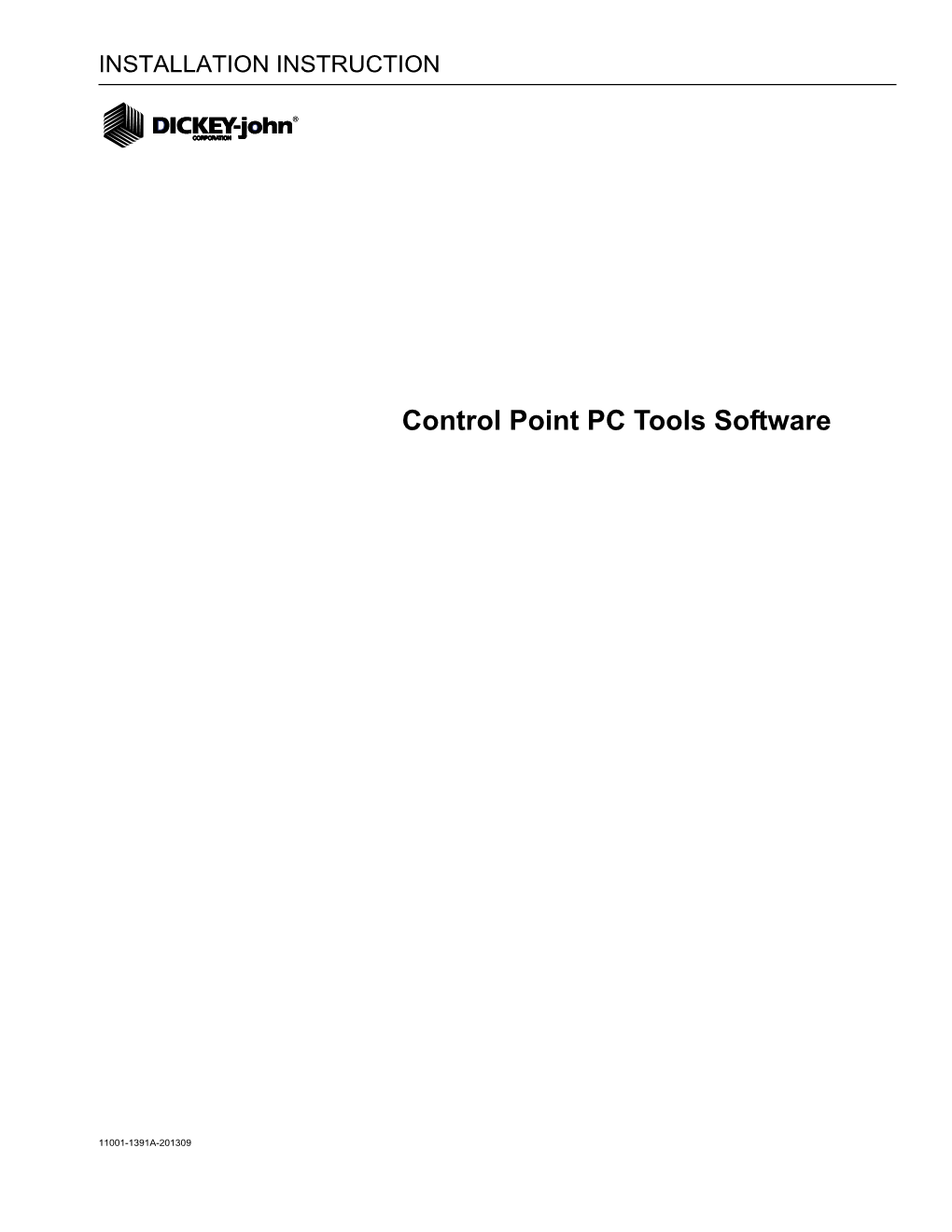 Control Point PC Tools Software Upgrade Instruction