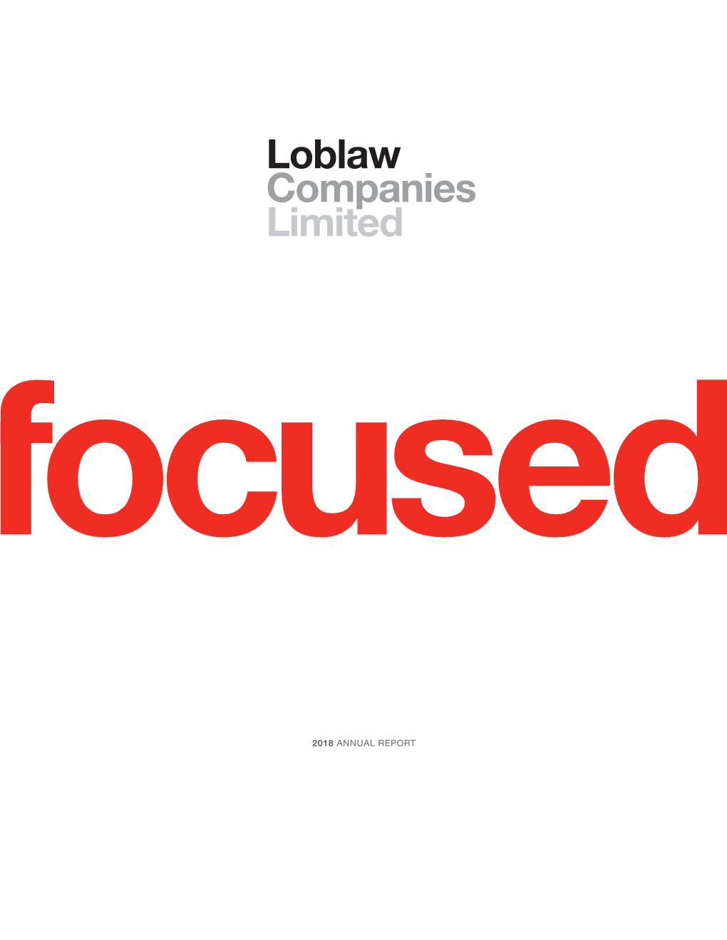 Loblaw 2018 Annual Report