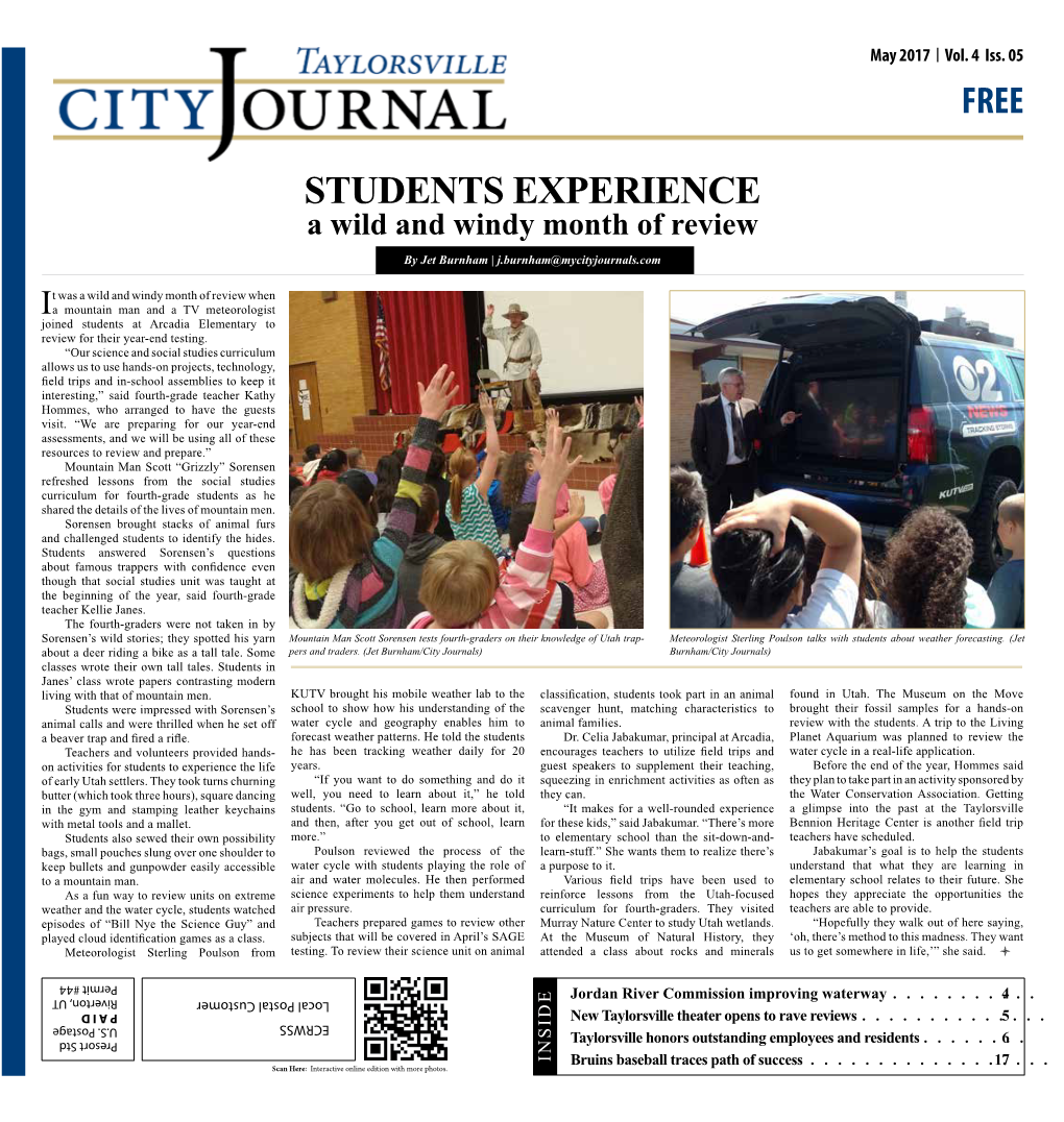 STUDENTS EXPERIENCE a Wild and Windy Month of Review by Jet Burnham | J.Burnham@Mycityjournals.Com