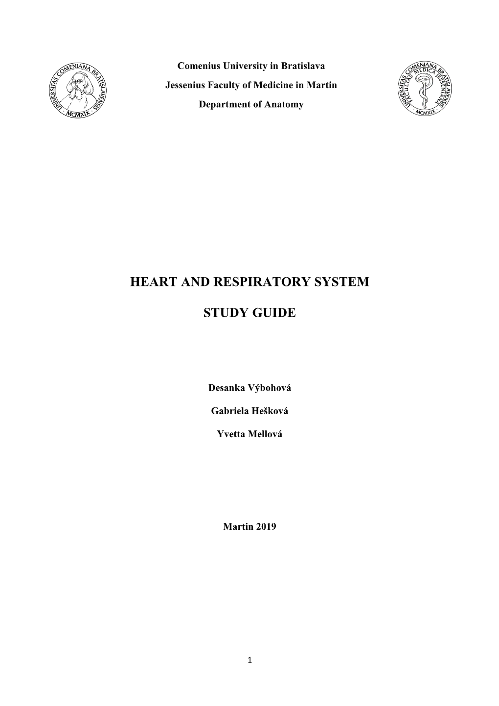 Heart and Respiratory System Study Guide