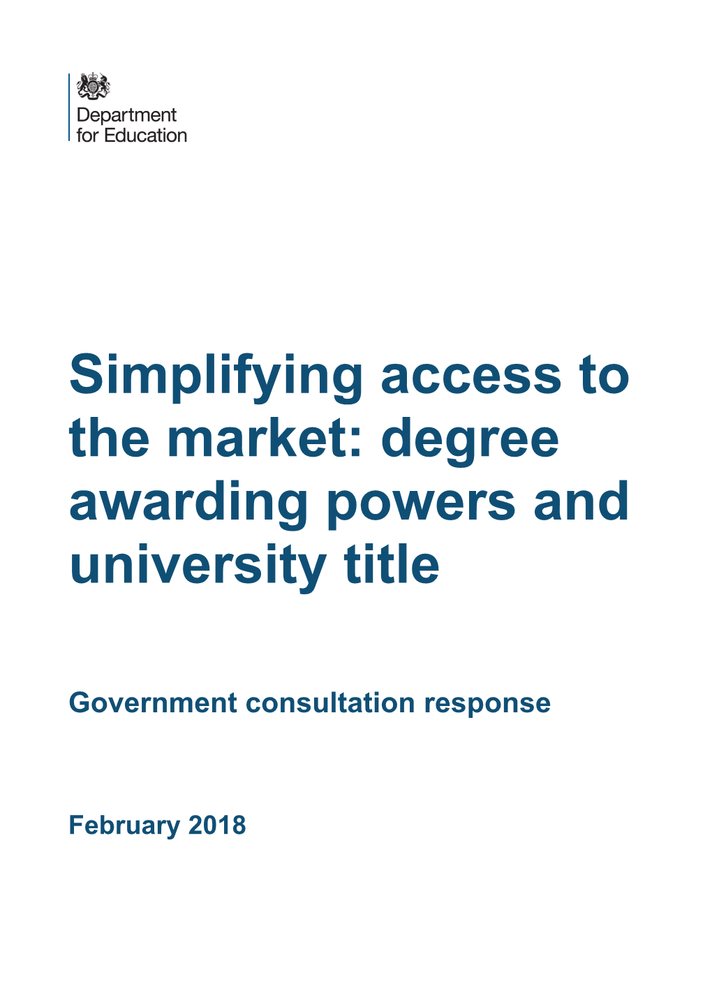 Degree Awarding Powers and University Title