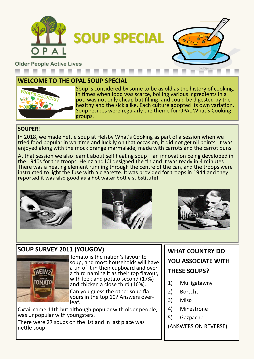 The Opal Soup Special Soup Survey 2011 (Yougov)