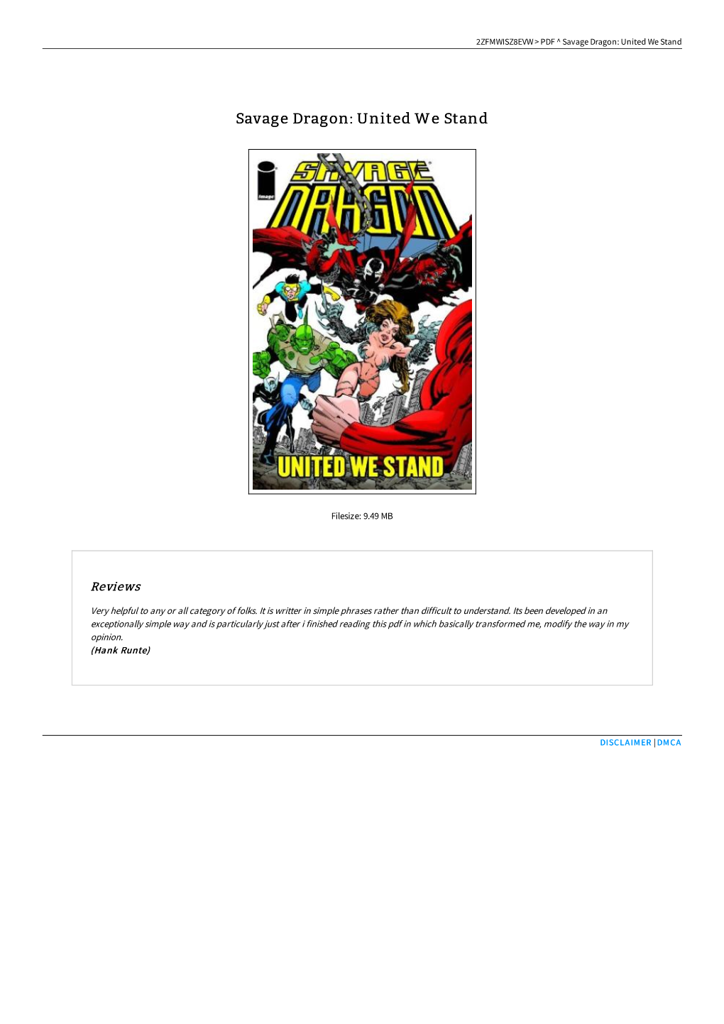 Read Book » Savage Dragon: United We Stand