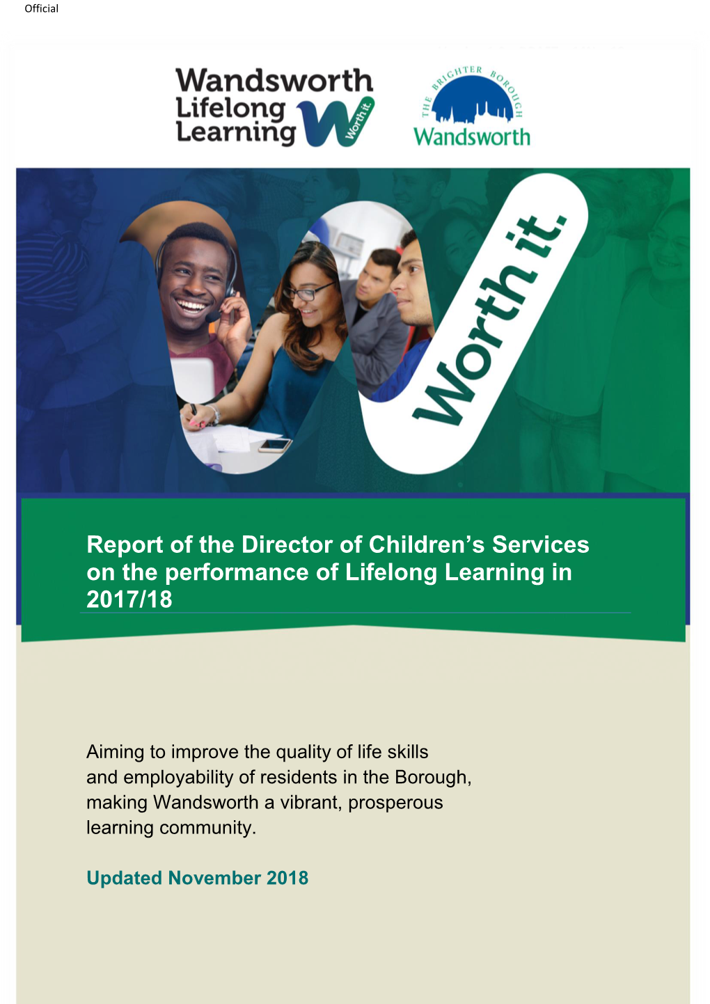 Wandsworth Council Lifelong Learningthree Year Development