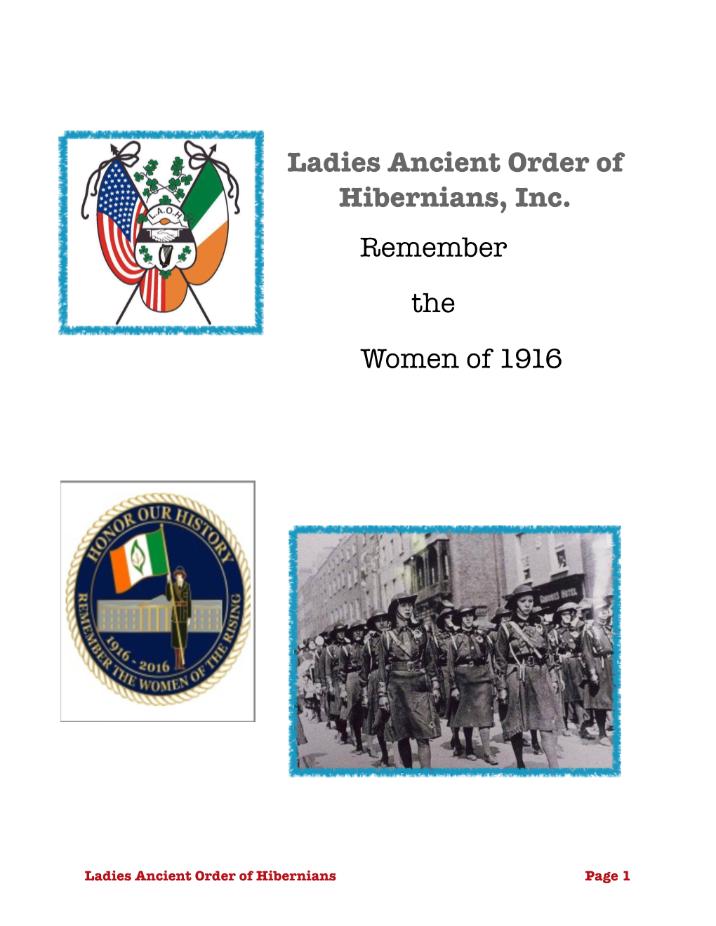 Remember Women of 1916